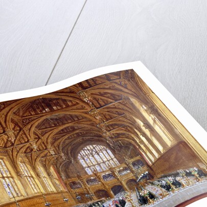 Opening of the new hall at Lincoln's Inn, Holborn, London, 30th October 1845 by Joseph Nash