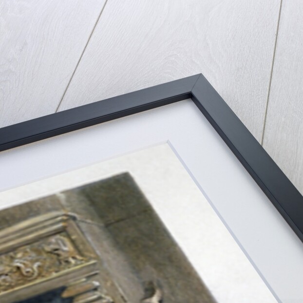 View of a chimney piece in the Baptist's Head Inn, Clerkenwell, London by John Wykeham Archer