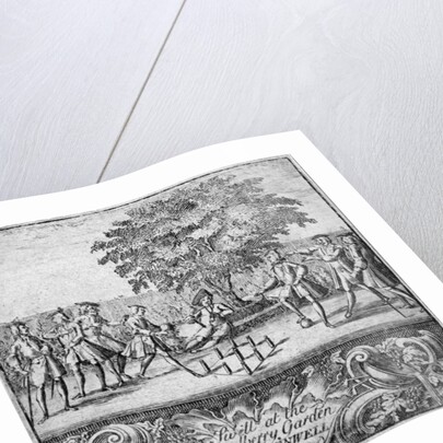 Men playing swill at Mulberry Garden, Clerkenwell, London by Anonymous