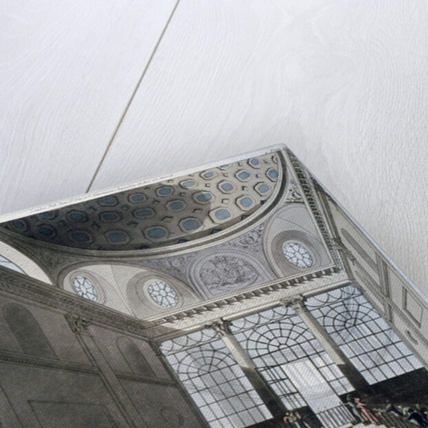 Interior view of the Middlesex Sessions House on Clerkenwell Green, London by Augustus Charles Pugin