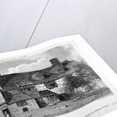 North view of the Old Pied Bull Inn, Essex Road, Islington, London by Francis Hawksworth