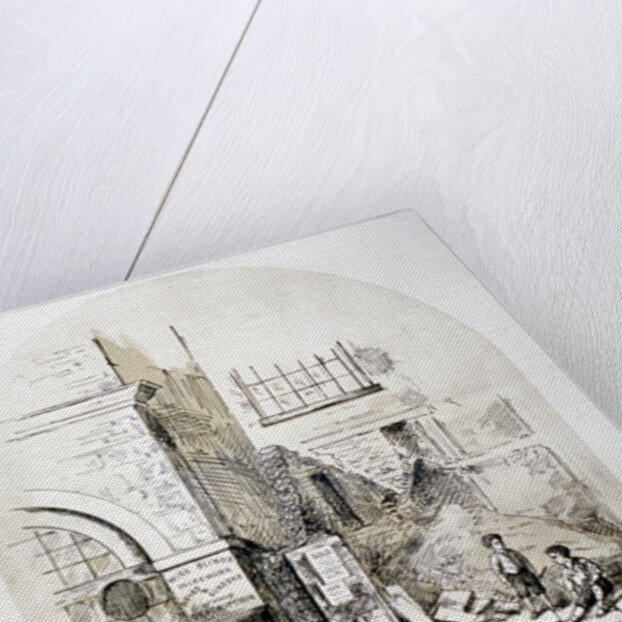 View of Clerks' Well pump in Ray Street, Finsbury, London by FC Price