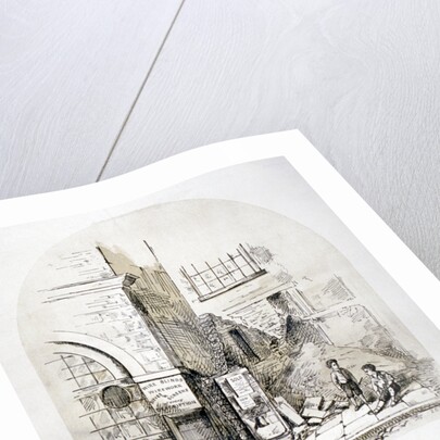 View of Clerks' Well pump in Ray Street, Finsbury, London by FC Price