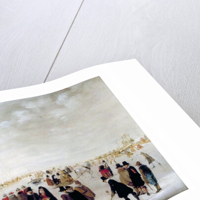 Winter landscape on the River Ijsel near Kampen by Hendrick Avercamp