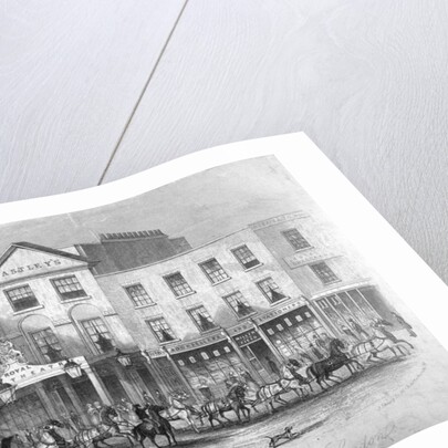 Astley's Amphitheatre and adjacent buildings, Westminster Bridge Road, Lambeth, London by J Shury