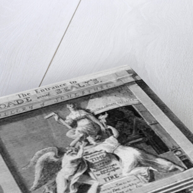 Entrance to Coade and Sealey's Gallery of Coade stone sculpture, Lambeth, London by Samuel Rawle