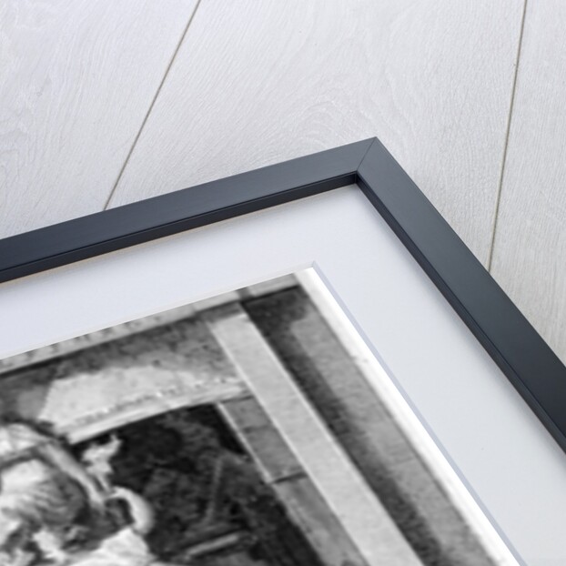 Entrance to Coade and Sealey's Gallery of Coade stone sculpture, Lambeth, London by Samuel Rawle