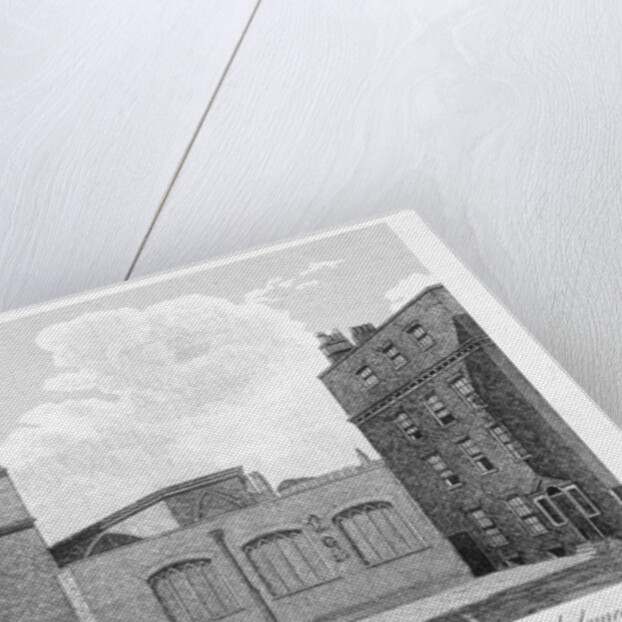 South and east sides of the Church of St Bartholomew-the-Less, City of London by Anonymous