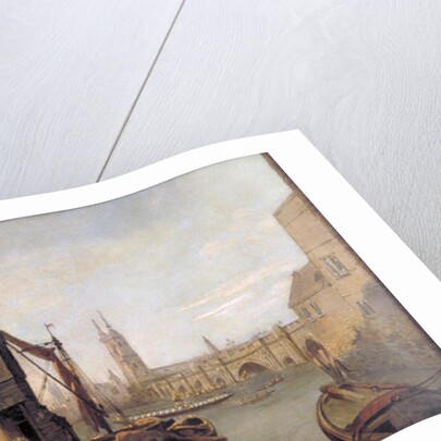 London Bridge from Pepper Alley Stairs by William Marlow