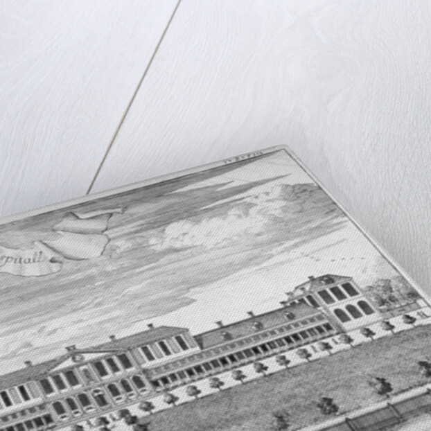 Almshouses in Pitfield Street, Shoreditch, London by Johannes Kip