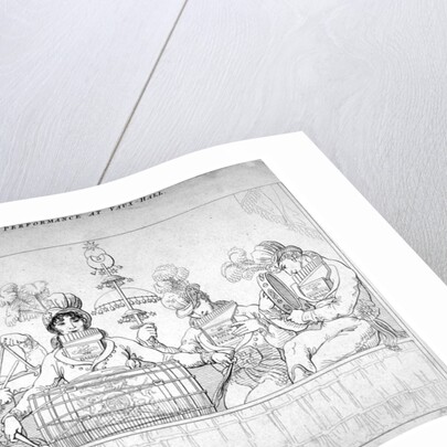 View of the Pandean Minstrels in performance at Vauxhall, London by John Lee