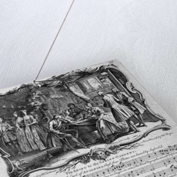 The Adieu to the Spring-Gardens by George Bickham