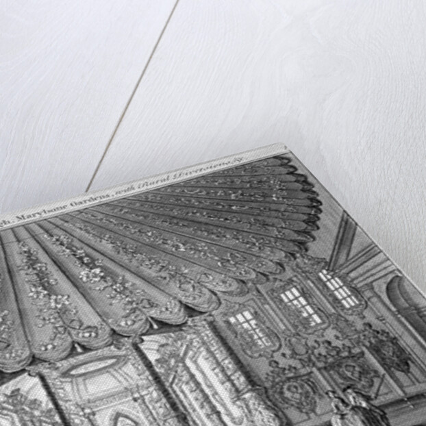 Interior view of the music room in Vauxhall Gardens, Lambeth, London by Anonymous