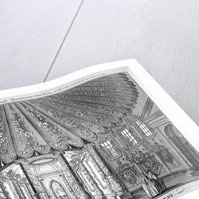 Interior view of the music room in Vauxhall Gardens, Lambeth, London by Anonymous