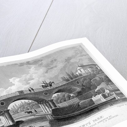 Macclesfield Bridge, Regent's Park, Marylebone, London by R Acon