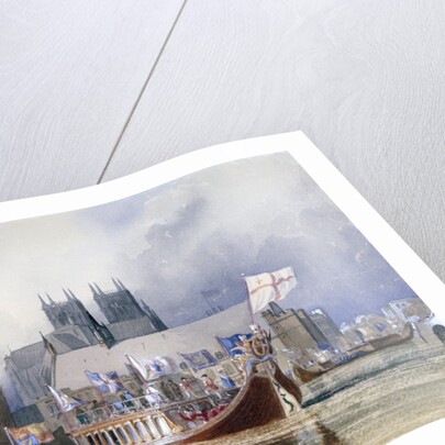 Arrival of the Lord Mayor at Westminster by Richard Henry Nibbs