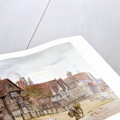 Village Street with Tudor Houses by Anna Lea Merritt