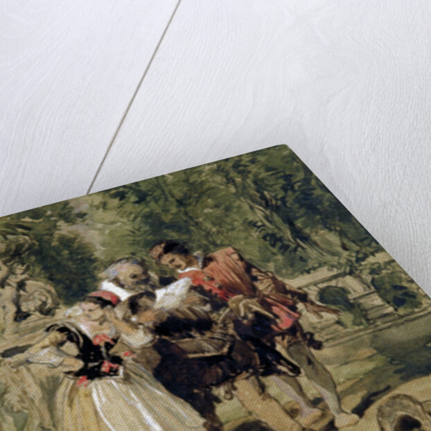 Sir Andrew Aguecheek Writes a Challenge by Sir John Gilbert