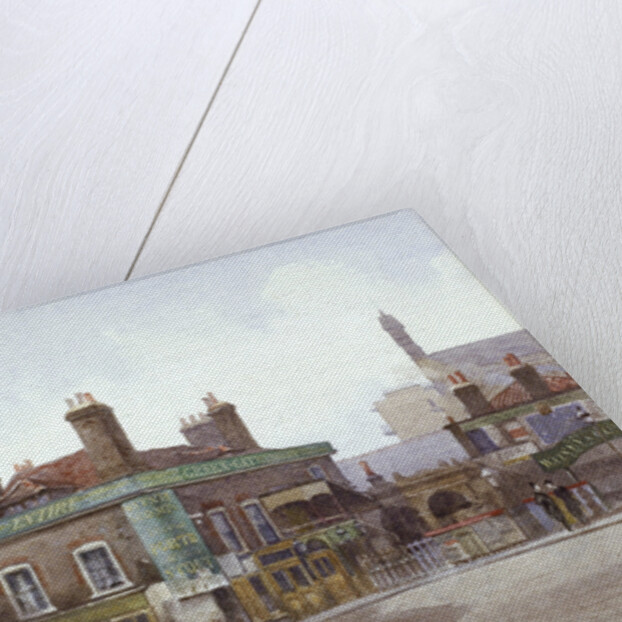 Green Gate Tavern at the junction of City Road and Bath Street, London by John Crowther