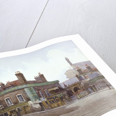 Green Gate Tavern at the junction of City Road and Bath Street, London by John Crowther