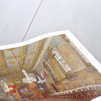 Interior of the Vintners' Hall, Upper Thames Street, London by John Crowther