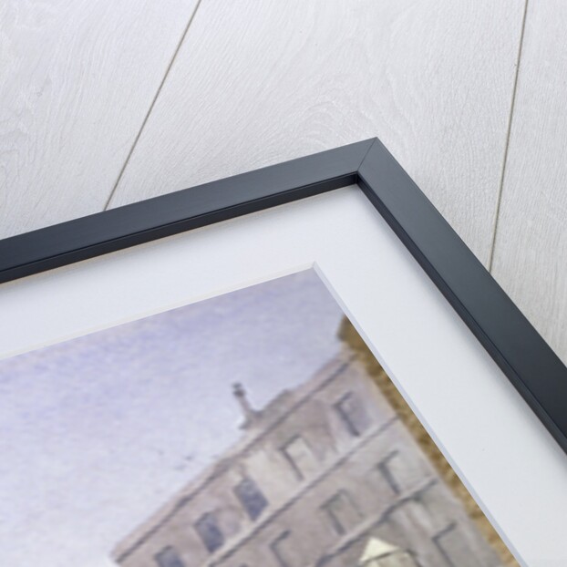 View of a French Protestant church on St Martin's le Grand, City of London by John Crowther