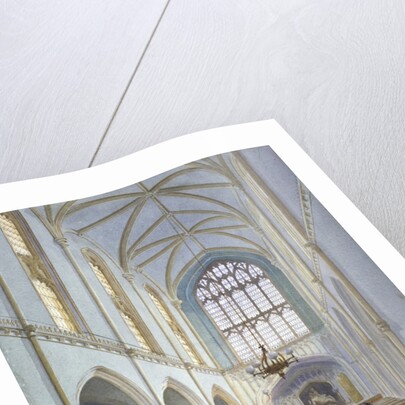 Interior view of a French Protestant church on St Martin's le Grand, City of London by John Crowther