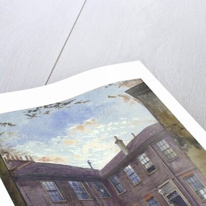 View of an old house in Great Winchester Street, City of London by John Crowther