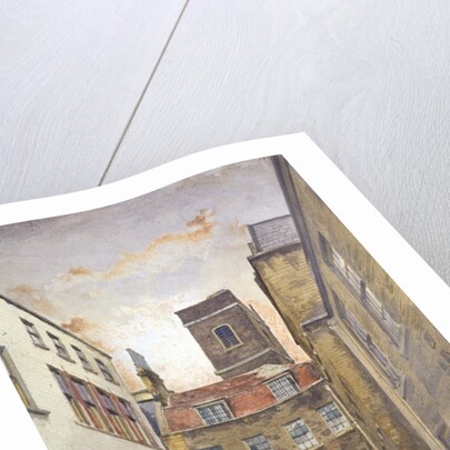 Tower of the Church of St Matthew, Friday Street as seen from Fountain Court, London by John Crowther