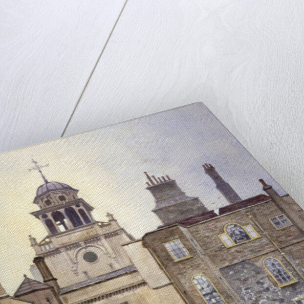 View of the north side of Chapel Tower, Charterhouse, London by John Crowther