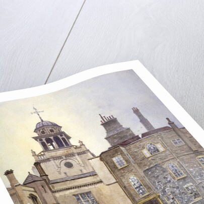 View of the north side of Chapel Tower, Charterhouse, London by John Crowther