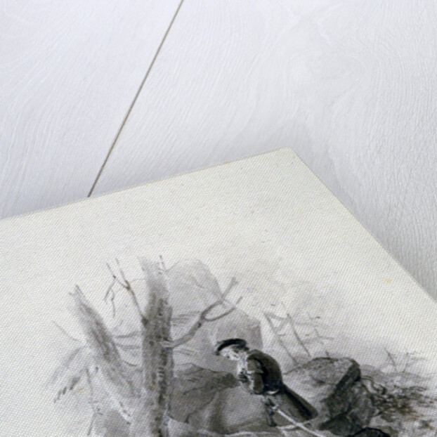 Fitz-James and the dying Blanche of Devan by Henry Corbould