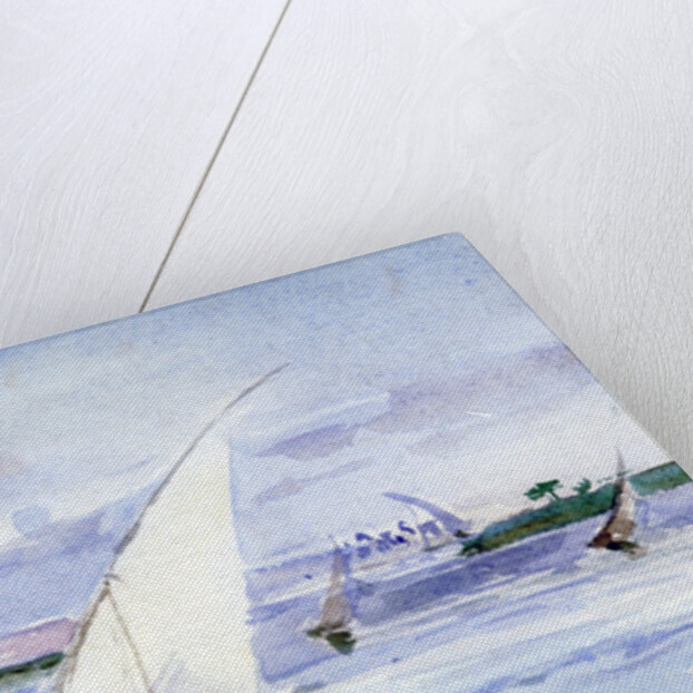 A Lake with Sailing Boats by Anna Lea Merritt