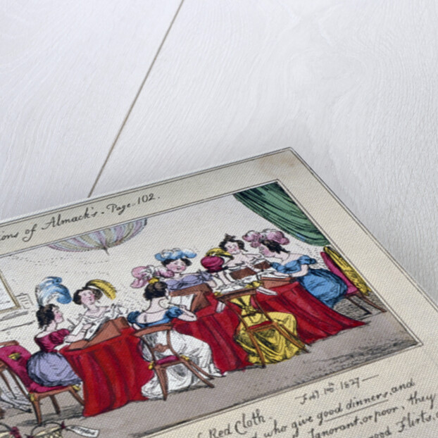 The board of Red cloth, City ladies admitted if extreemly Rich... by SW Fores