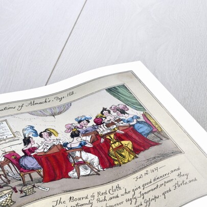 The board of Red cloth, City ladies admitted if extreemly Rich... by SW Fores