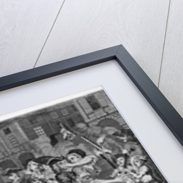 He and his drunken companions raise a riot in Covent Garden by Anonymous