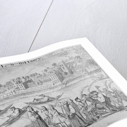 Bishops rowing on the River Thames, London by M Bavavinet