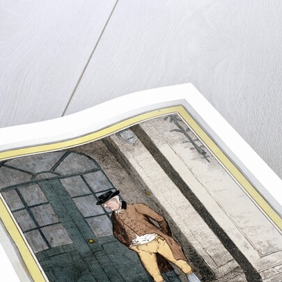 A man outside Brooks's Club, London by George Cruikshank