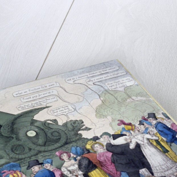 A representation of the Regent's tremendous thing erected in the Park by Anonymous