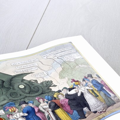 A representation of the Regent's tremendous thing erected in the Park by Anonymous