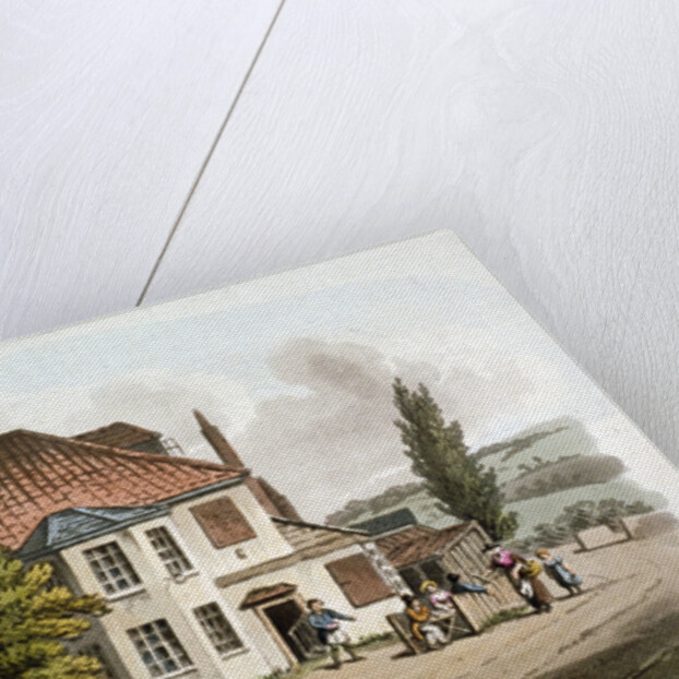 The Farthing Pie House Inn on St Marylebone New Road, London by William Pickett
