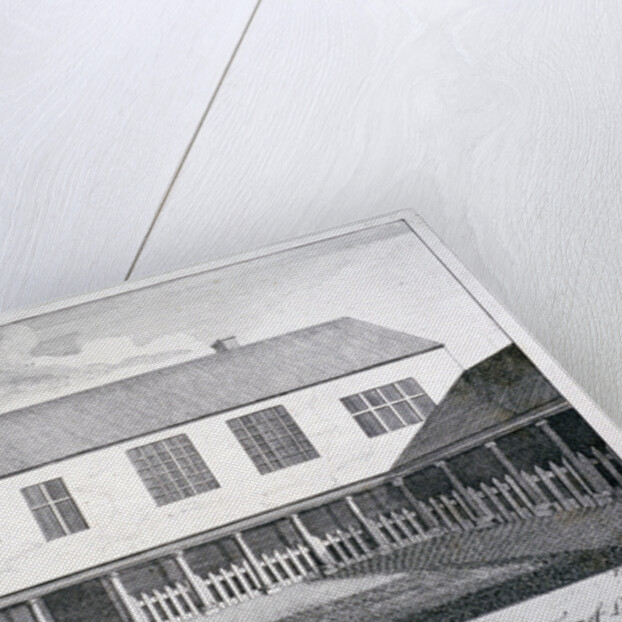 East view of the old cloisters at the Church of St Katherine by the Tower, Stepney, London by F Perry