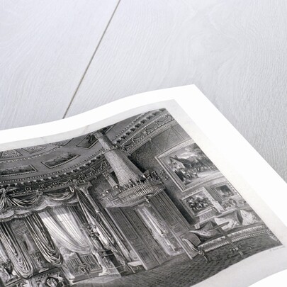 Interior view of the Rose Satin Drawing Room in Carlton House, Westminster, London by RG Reeve