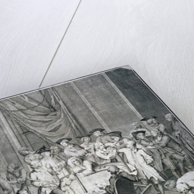 Gaming table scene in Covent Garden, Westminster, London by James Hulett