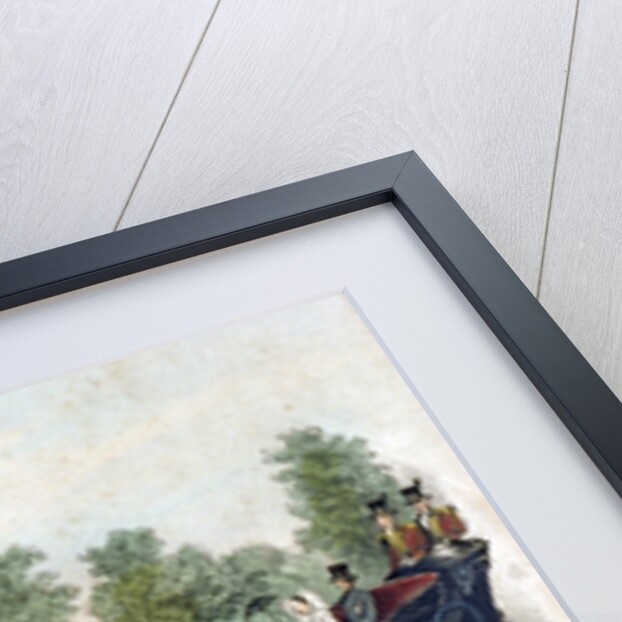 Queen Victoria and Prince Albert taking air in Hyde Park, London by Anonymous