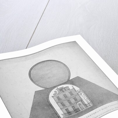 Sir Isaac Newton's house and observatory, 35 St Martin's Street, Westminster, London by George Scharf