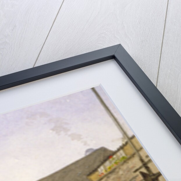 View of no 11 St Andrew's Hill and the Green Dragon Inn with a cart of barrels, London by John Crowther