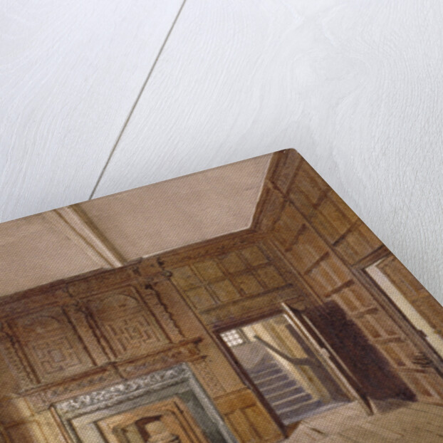 Interior view of Sir John Spencer's room in Canonbury House, Islington, London by John Crowther