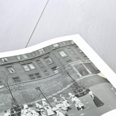 Dancing around the maypole, Hugh Myddelton School, Finsbury, London, 1906 by Unknown