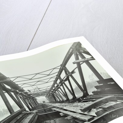 Erection of Emergency Thames Bridge, London, 1942 by Unknown